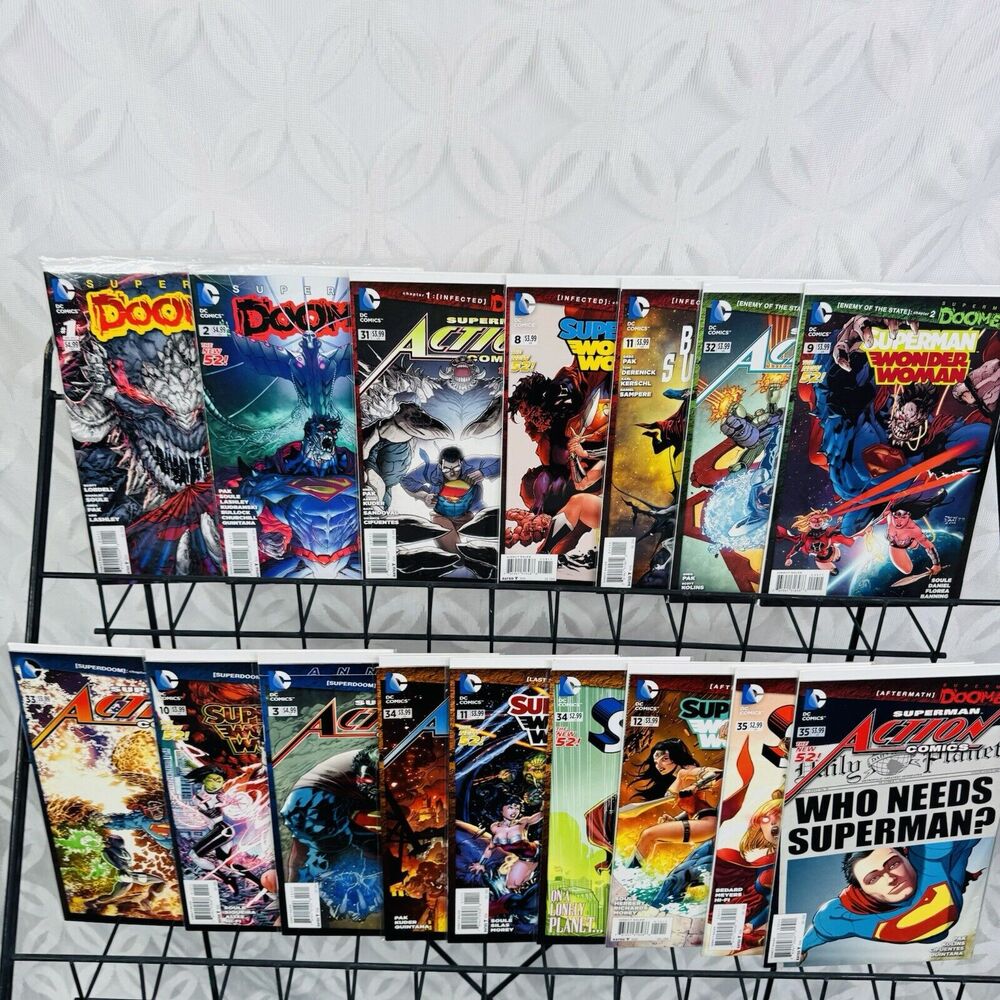 Superman Doomsday‎ Doomed Crossover Lot Supergirl Action Wonder Woman 31-35